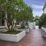 Office door and entry walkway
