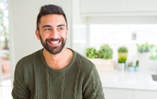 Man smiling